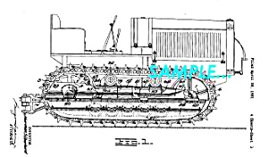 Patent Art: 1935 Caterpillar Tractor - Matted