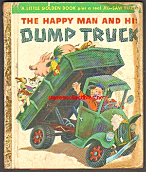 HAPPY MAN AND HIS DUMPTRUCK Little Golden Book (Image1)