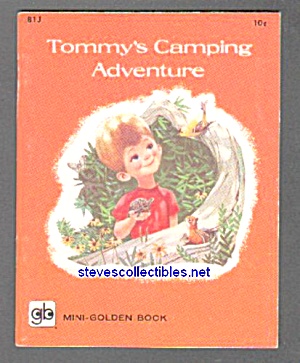 Tommy's Camping Adventure Mini-golden Book - 1962