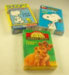 Click to view larger image of 2 MIP Decks SNOOPY Playing Cards and 1 Deck LION KING Playing Cards (Image1)