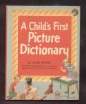 Click here to enlarge image and see more about item DCHBK012609A032: A CHILDS FIRST PICTURE DICTIONARY Wonder Book 1948