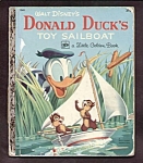 DONALD DUCK Toy Sailboat Little Golden Book
