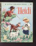 Click here to enlarge image and see more about item DCHBK120108A019: HEIDI - Little Golden Book -  Malvern
