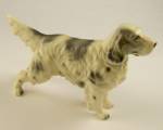 Click here to enlarge image and see more about item DG092616A1: Ceramic ENGLISH SETTER DOG Figurine - Napcoware