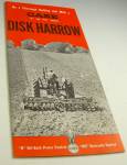 Click here to enlarge image and see more about item FA091016A5: 1950s? CASE TRACTOR Disk Harrow BROCHURE