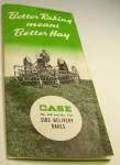 Click here to enlarge image and see more about item FA091016B7: 1950s? CASE TRACTOR Side Delivery Rakes BROCHURE