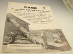 Click here to enlarge image and see more about item FA091416A9: 1953?CASE Tractor PORTABLE ELEVATORS Dealer BROCHURE