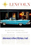 1957 LINCOLN PREMIERE CONVERTIBLE Auto Ad