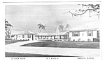 1950s LA LINDA MOTEL ON RTE 41 Sarasota Fla Postcard