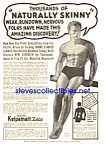 Click here to enlarge image and see more about item MQU122106B2: 1937 DON'T BE SKINNY Magic Muscle Cure Ad