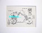 Click to view larger image of Patent Art: 1938 SALSBURY MOTOR GLIDE SCOOTER - matted (Image1)