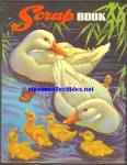 Click here to enlarge image and see more about item RCB011611A008: DUCKS Cover SCRAP BOOK - Saalfield