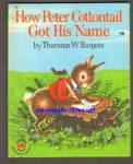 Click here to enlarge image and see more about item SCB4910A080: HOW PETER COTTONTAIL GOT HIS NAME Wonder Book
