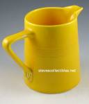 Click to view larger image of Vintage HARLEQUIN POTTERY Pitcher - SUNSHINE YELLOW (Image2)