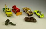Click here to enlarge image and see more about item TY090916A2: LESNEY Matchbox Hotwheels 1960s WRECKER+Cobra+Gasser