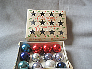 Box Of Small Glass Ornaments