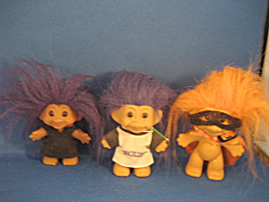 Three Troll Dolls