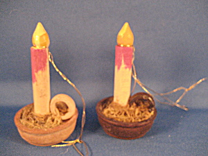 Vintage Wooden Candle Ornaments