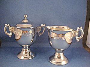 Silver Plated Cream and Sugar (Image1)