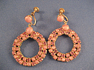 Rhinestone and Faux Pearl Earrings (Image1)