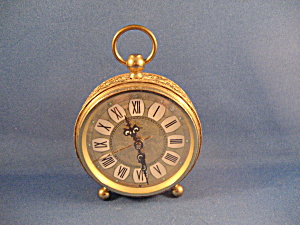 Gold Trim Artco Alarm Clock From Germany