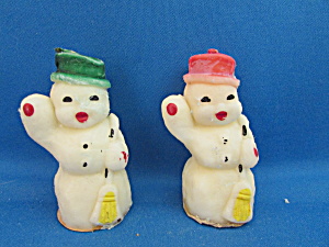 Two Snowmen Candles