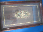 Click here to enlarge image and see more about item 4393: Wooden Inlay Serving Tray