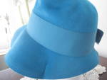 Click to view larger image of Blue Wool Floppy Hat (Image3)