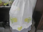 Hand Painted Flowered Apron