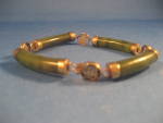 14 KT Gold Jade Bracelet