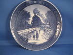 Royal Copenhagen Going Home For Christmas Collectable Plate