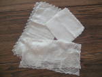 Three Lace Handkerchiefs