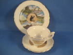 Miniature Cup and Saucer and Plate from Wyoming