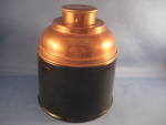 Copper Top Black Glass Humidor