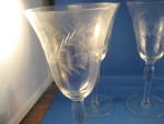 Click to view larger image of Depression Wine or Water Stem Glasses (Image2)