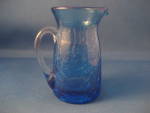 Click to view larger image of Small Hand Blown Crackle Glass Pitcher (Image3)