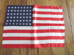 Click here to enlarge image and see more about item 8277: Forty Eight Star Silk Flag Scarf