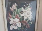 Click to view larger image of Two Vintage Framed Pictures of Lilies (Image3)