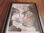 Click here to enlarge image and see more about item 9018: Barbara Eden and Red Button's Signed Photograph