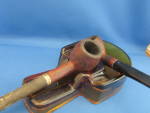 Click to view larger image of Amber Glass Pipe Rest and 2 Pipes (Image1)