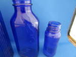Click to view larger image of Three Blue Glass Bottles (Image3)