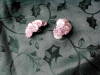 Click to view larger image of Pink Plastic Flower Earrings (Image2)