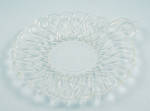 Pretzel Clear, by Indiana Glass – Cheese Plate, Handled