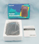 Click here to enlarge image and see more about item 551TE: Radio Shack, Crystal-Controlled Pocket Weatheradio with Box	