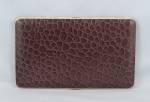 Click to view larger image of Cigarette Case, Comoy’s Of London, Faux Brown Alligator  (Image2)