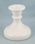 Click here to enlarge image and see more about item TE8355: Single Light Candlestick - Vintage, Milk Glass 