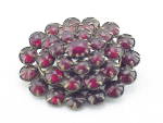Click to view larger image of ANTIQUE CZECH BOHEMIAN GARNET 4 TIER GOLD BROOCH (Image3)
