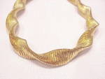 Click to view larger image of TWISTED MATTE GOLD TONE MESH CHOKER NECKLACE (Image2)