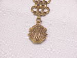 Click to view larger image of VINTAGE VICTORIAN OR EDWARDIAN LONG C CLASP DANGLING CHARM BROOCH (Image3)