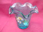 Click to view larger image of Fenton Robin's Egg Blue Diamond Optic Vase (Image2)